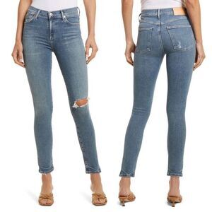 Citizens Of Humanity Rocket Ankle High Rise Skinny 25 Medium‎ Distressed …